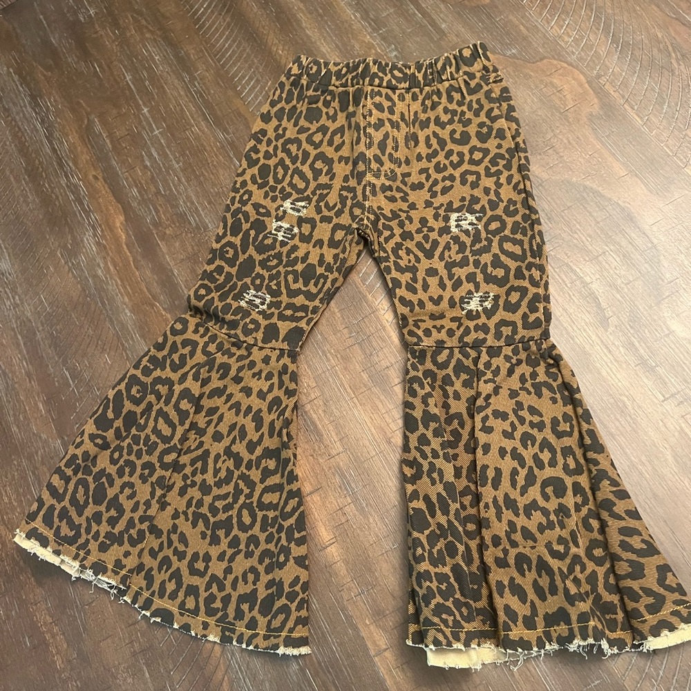 Cheetah print bell bottoms!
